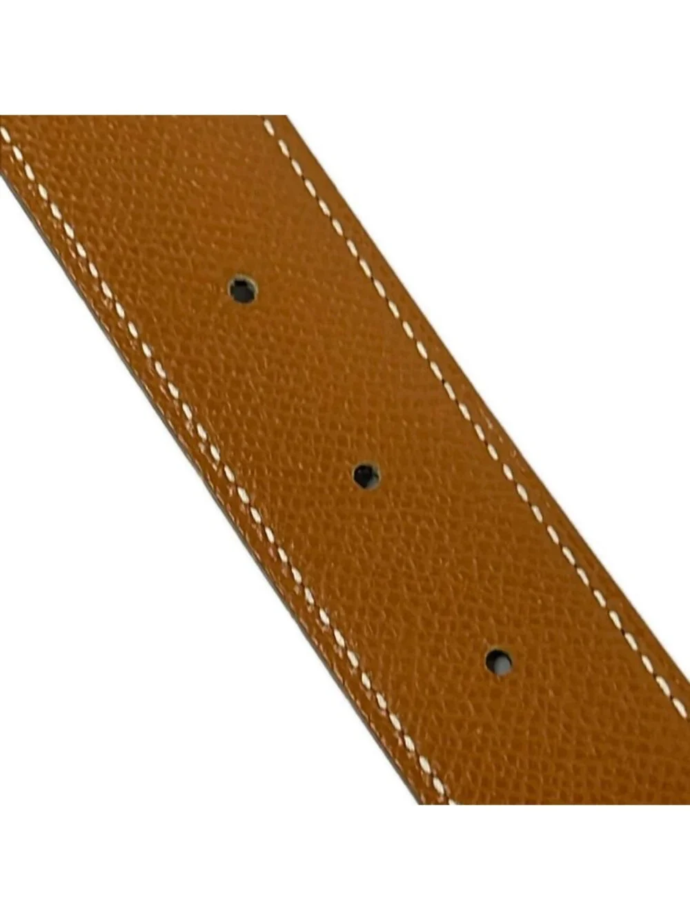 Hermes Belt 65 H Brown Black Gold Leather